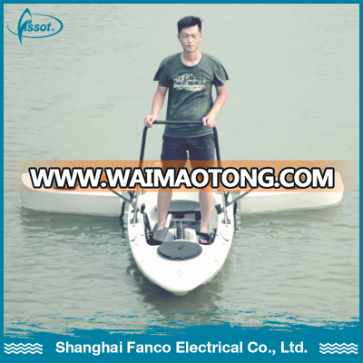 No inflatable 3.3 meters hull material PE jet kayak with motor